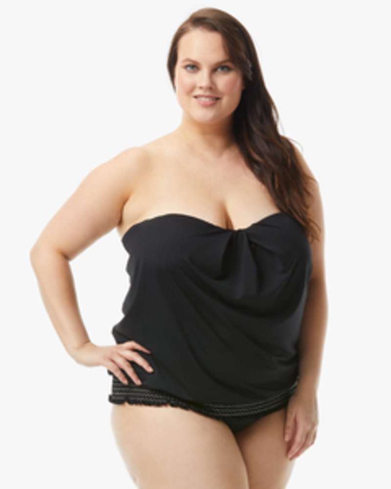 Plus size strapless swimsuit tops on sale